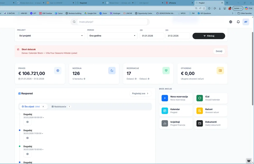 Vođenje vila i apartmana